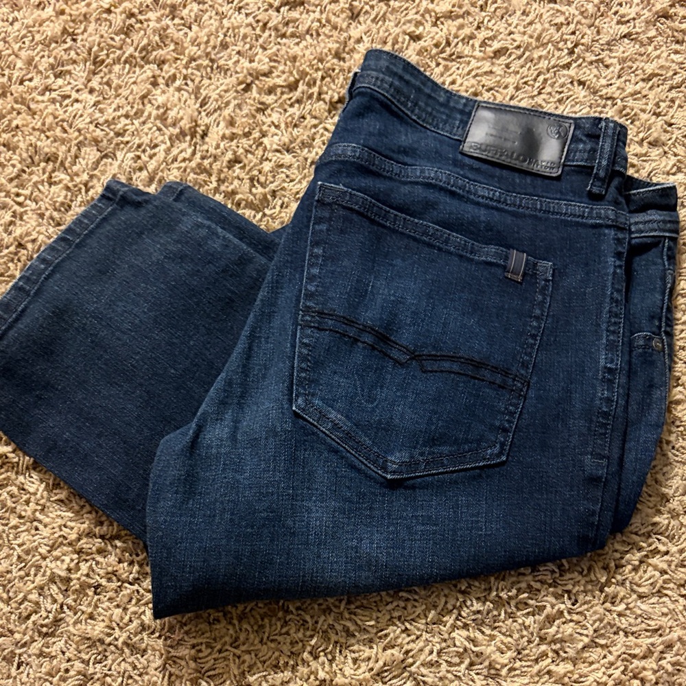 Buffalo David Bitton Men's Dark Blue Straight Jeans